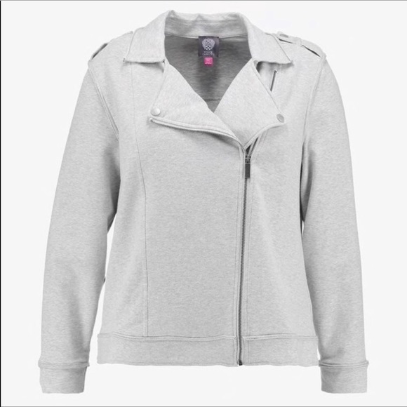 Vince Camuto French Terry Moto Jacket M - Picture 3 of 8
